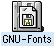 GNU-Fonts Icon